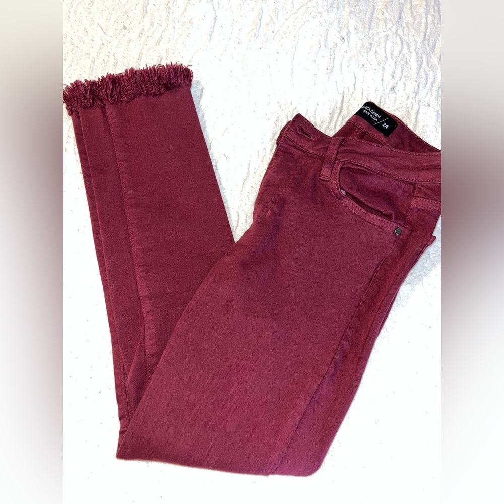 Just Black Denim Fraying Skinny Jeans